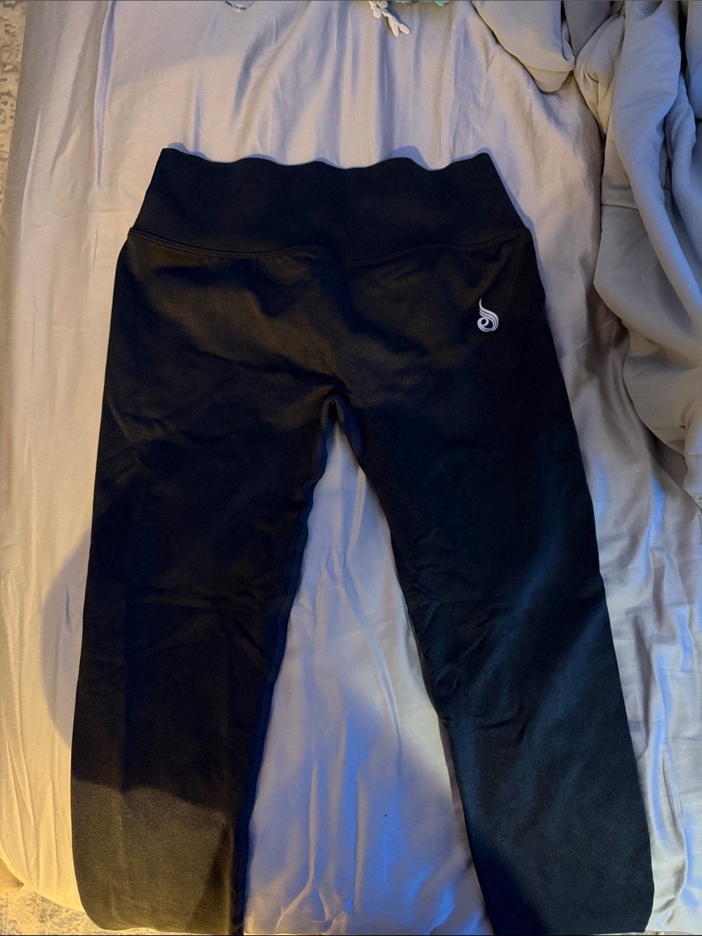 Black Ryderwear Leggings with Logo Waistband